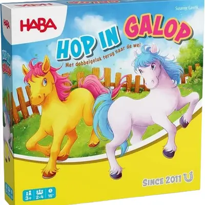 haba bordspel hop in galop - met dubbel geluk terug naar de wei bij ilovespeelgoed