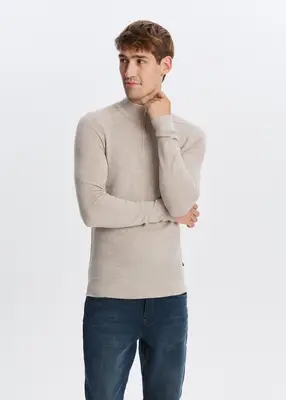 Half zip van merino wol bij The Sting