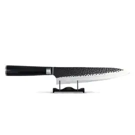 Hammered RVS Black - Koksmes 20 cm bij Kookgigant