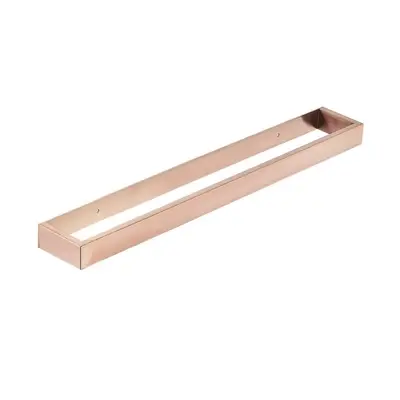 Handdoekbeugel mat rosé goud rechthoekig bij Voordelig Design Sanitair