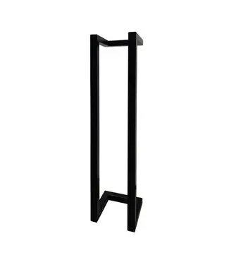 Handdoekhouder Mat zwart 45x10x13 cm Staal handdoekbeugel Toiletrolhouder bij Sani4Comfort