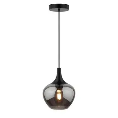 Hanglamp Lola - smoke metaal/glas - 150xØ19 cm bij Leen Bakker