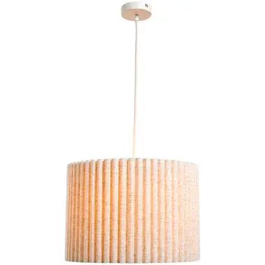 Hanglamp Rune naturel E27 - 120xØ40 cm bij Leen Bakker