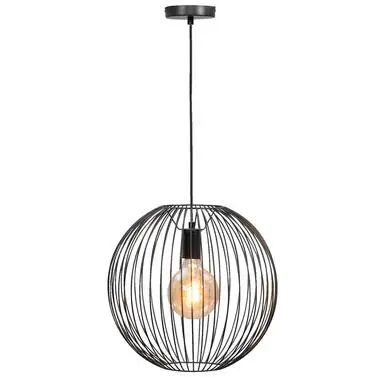 Hanglamp Xavier - zwart - 150xØ40 cm bij Leen Bakker