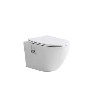 Hangtoilet met Bidet Aloni Pro – Tornado Flush – Wit – 52,5 cm bij Sani4Comfort