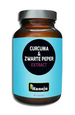 Hanoju Curcuma Poeder & Zwarte Peper Extract bij Vitatheek