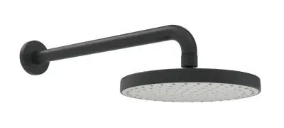 Hansa Basicjet - Regendouche 20 cm, douchearm 35 cm, mat zwart 4436010033 bij Sanitino