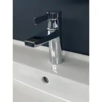 Hansa Loft wastafelkraan met waste uitloop 114mm chroom Kranen bij Sani-Dump
