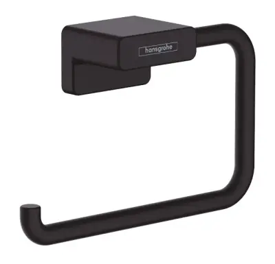 Hansgrohe AddStoris - Toiletrolhouder, mat zwart 41771670 bij Sanitino