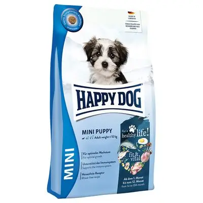 Happy Dog fit & vital Mini Puppy 4 kg bij Zooplus