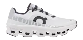 Hardloopschoen On Running Men Cloudmonster All White bij SneakerBaas