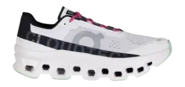 Hardloopschoen On Running Men Cloudmonster Frost Black bij SneakerBaas