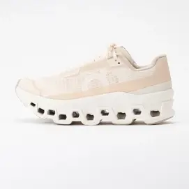 Hardloopschoen On Running Women Cloudmonster Void Dew Ivory bij Sneaker District