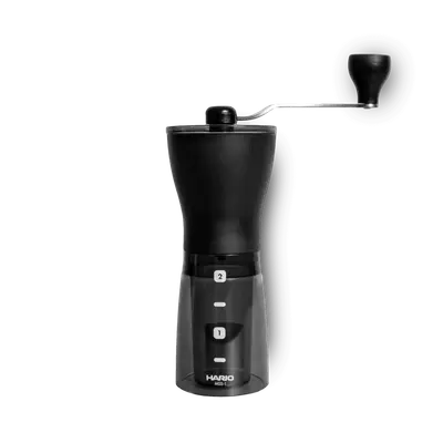 Hario® Mini Mill Slim Plus + koffiemolen bij Zwarte Roes Specialty Coffee