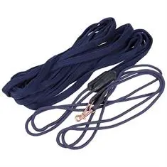 HARRY'S HORSE DUBBELE LONGEERLIJN ROSEGOLD Donkerblauw bij De Kroo Ruitersport