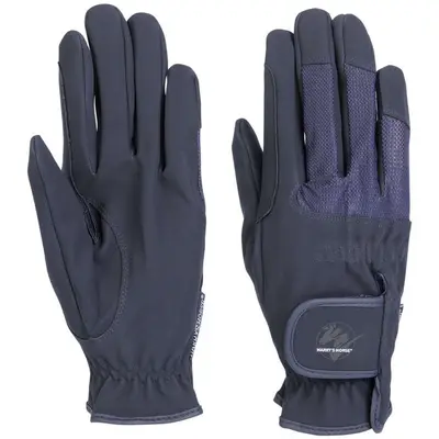 Harry's Horse Rijhandschoenen Domy Suede Mesh Navy bij Agradi