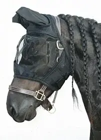 Harry's Horse Vliegenmasker FLYSHIELD met oren bij Braaaf Ruitersport