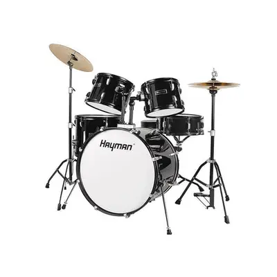 Hayman HM-100-BK Start Series 5-delig drumstel – Zwart bij VDS Instrumenten