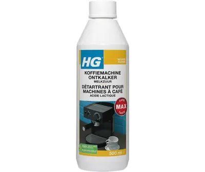 HG koffiemachine ontkalker melkzuur bij De Schouw Witgoed