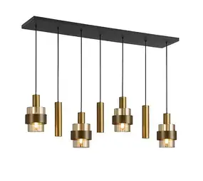 Highlight Hanglamp Marrone 7 lichts L 130 cm brons bij Lamponline