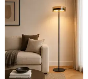 Highlight Vloerlamp Enzo H 165 cm zwart bij Lamponline