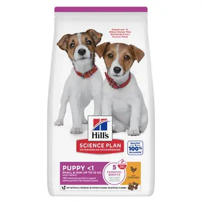 Hill's Science Plan Puppy <1 Small & Mini met Kip 3 kg bij Zooplus