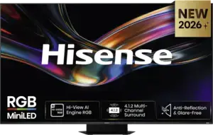 Hisense 75UR9S RGB MiniLED 4K 180Hz Smart TV (2026) bij EP (Electronic Partner)