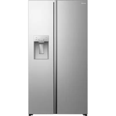 HISENSE RS5P528STIE - Amerikaanse koelkast - breedte 91.1 cm - hoogte 178.6 cm - inhoud 528 l - NoFrost Koel-vriescombinatie RVS Look bij MediaMarkt