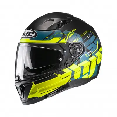 HJC I70 Alligon Blauw Geel 178 bij Termaat Motoren