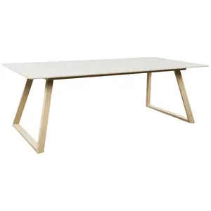 Hjem Interiors Estelle 200 cm Eettafel Beige Marmerlook bij Furnea