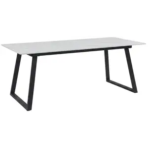 Hjem Interiors Estelle 200 cm Eettafel Wit Marmerlook bij Furnea