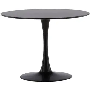Hjem Interiors Hamden Zwarte Eettafel Rond Ø110 cm bij Furnea
