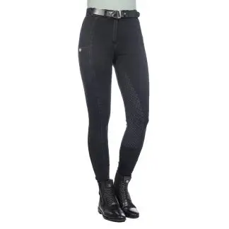 HKM rijbroek Harbour Island Denim Full Grip bij Ruitershop Boxmeer