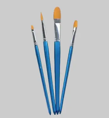Hobby & Crafting Fun Artist Brush Set Filbert – 4-delige kattentong penselen set bij Online-Schilderij