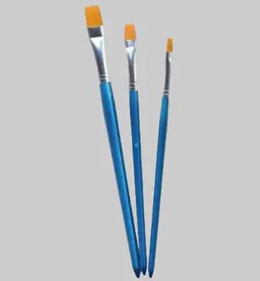 Hobby & Crafting Fun platte penselen set – 3 stuks bij Online-Schilderij