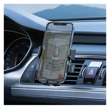 Hoco 360° Verstelbare Ventilatierooster Telefoonhouder Auto Zwart bij GSMpunt