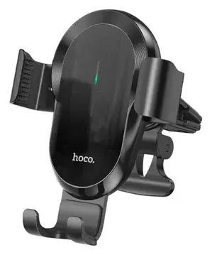 Hoco Ventilatierooster Telefoonhouder Auto met Draadloze Oplader 15W bij GSMpunt