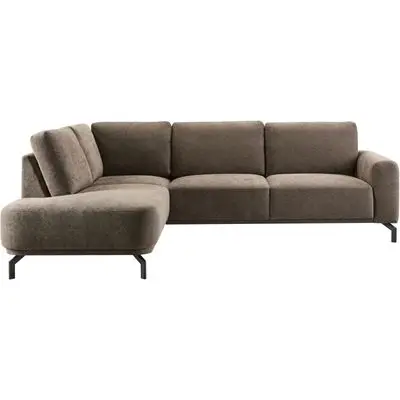 Hoekbank links VanettiDonkerbruin basic comfort bij Pronto Wonen
