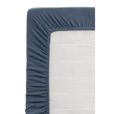 Hoeslaken Jersey - donkerblauw - 90x200 cm bij Leen Bakker