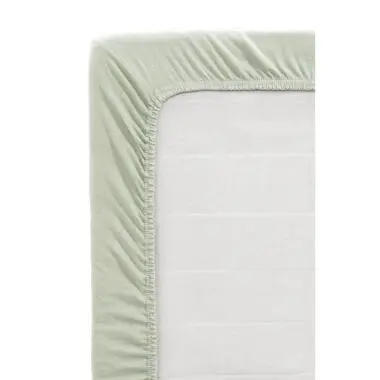 Hoeslaken Jersey - licht groen - 90x200 cm bij Leen Bakker