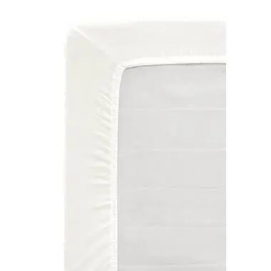Hoeslaken Jersey - off white - 90x200 cm bij Leen Bakker