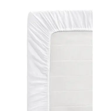 Hoeslaken Katoen - wit - 160x200x22 cm bij Leen Bakker