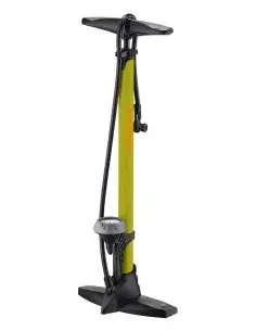 Hogedruk fietspomp IceToolz 240A451 met manometer 160PSI - staal bij Fietsonderdeel.com