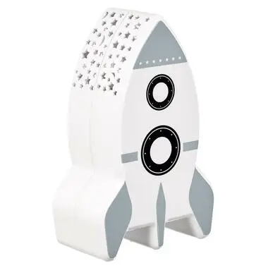 Home Deco Kids Nachtlampje - Raket met muurprojectie - 15 cm bij Leen Bakker