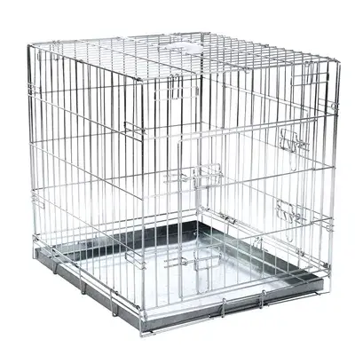 Hondenbench Draadkooi Double Door - M: L 78 x B 55 x H 61 cm bij Bitiba