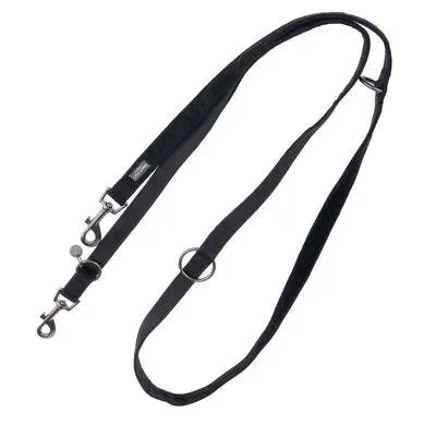 Hondenriem Nomad Tales Blush, ebony - zwart 200 cm lang, 20 mm breed bij Zooplus