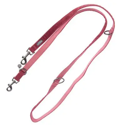 Hondenriem Nomad Tales Blush, rosé 200 cm lang, 20 mm breed bij Zooplus