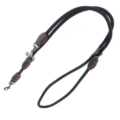 Hondenriem van Nomad Tales Spirit ebony 200 cm lang, Ø 10 mm bij Bitiba
