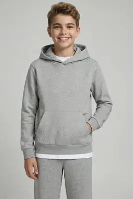 hoodie - grijs bij Wehkamp