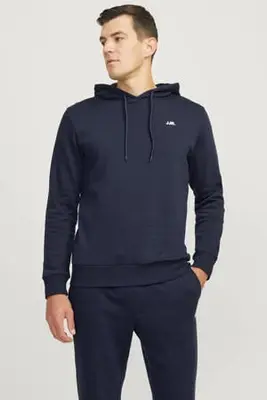 hoodie JREBREBEL donkerblauw bij Wehkamp